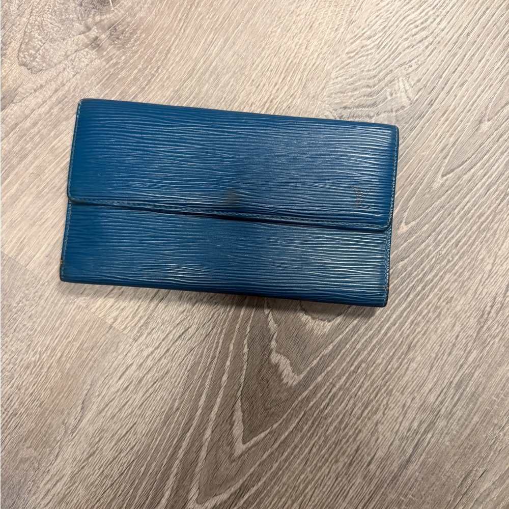 Louis Vuitton Epi Leather Long Wallet – Blue